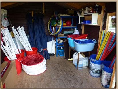 aufgeräumter Schuppen