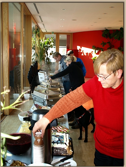 unser Buffet, hergerichtet vom 