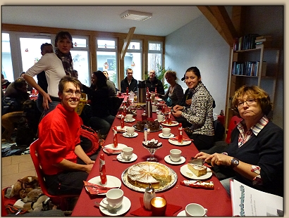 Weihnachtsfeier im Caf  im Tierheim
