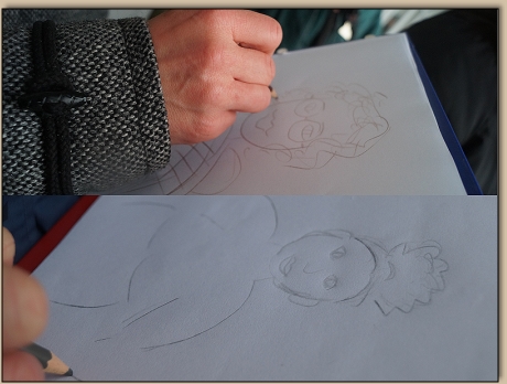 Perita, Sky und Tina durchwhlen die Hosentaschendecke