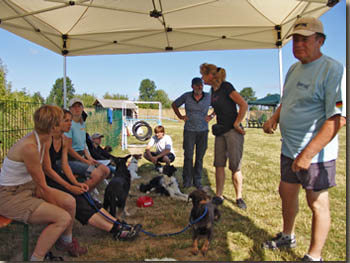 Im Schatten dann eine kurze Auswertung und weitere heiße Tipps von Mac