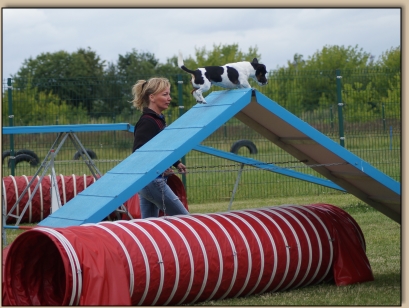 Kerstin an der A- Wand