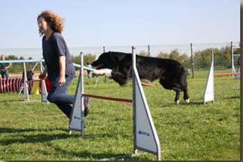 und dann war action angesagt: Hier Kathrin mit Cosmo