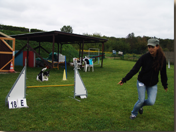 hier: Franziska mit Gino