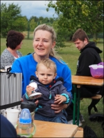 Kerstin mit Enkelchen